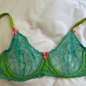 Mimi Holiday Green Lace Bra